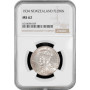 New Zealand 1 florin 1934, NGC MS62, "King George VI (1937 - 1952)" silver coin