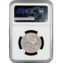 New Zealand 1 florin 1934, NGC MS62, "King George VI (1937 - 1952)" silver coin