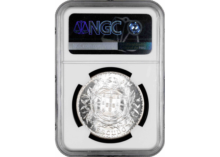 Portugal 1 escudo 1916, NGC MS63, "Portuguese Republic (1911 - 1969)"