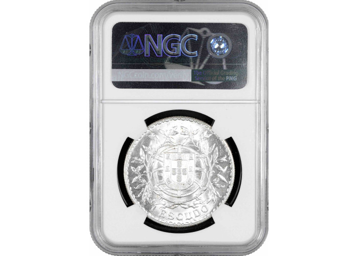 Portugal 1 escudo 1916, NGC MS62, "Portuguese Republic (1911 - 1969)"