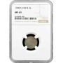 Crete 5 lepta 1900 A, NGC MS63, "Cretan State (1898 - 1908)"