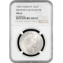 Brunswick-Wolfenbuttel 1 vereinsthaler 1858 B, NGC MS62, "William (1831 - 1884)"