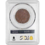 Австрийские Нидерланды 2 лиарда 1787 г., PCGS MS62 BN, "Император Иосиф II (1765 - 1790)" Top Pop