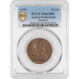 Austrian Netherlands 2 liards 1777, PCGS MS63 BN, "Maria Theresa (1740 - 1780)"