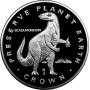 Isle of Man 1 crown 1993, NGC PF68 UC, "Preserve the Planet Iguanodon" Top Pop