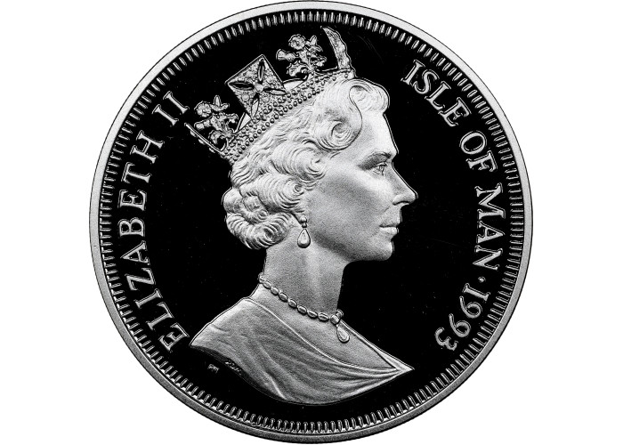 Isle of Man 1 crown 1993, NGC PF68 UC, "Preserve the Planet Iguanodon" Top Pop
