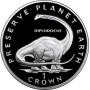 Isle of Man 1 crown 1993, NGC PF69 UC, "Preserve the Planet Diplodocus" Top Pop