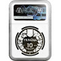 Ukraine 10 hryven 2000, NGC PF69 UC, "Flora and Fauna - Freshwater Crab" silver