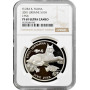 Ukraine 10 hryven 2001, NGC PF69 UC, "Flora and Fauna - Eurasian lynx" silver