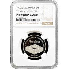 Deutschland – DDR 5 Mark 1990, NGC PF69 UC, „Zeughaus Museum Berlin“ Top Pop