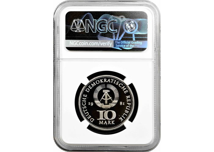 Germany - GDR 10 mark 1981, NGC PF68 UC, "700th Anniversary - Coinage in Berlin"