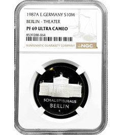 Germany - GDR 10 mark 1988, NGC PF69 UC, "Sports Committee" Top Pop
