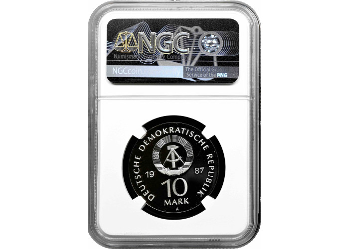 Germany - GDR 10 mark 1988, NGC PF69 UC, "Sports Committee" Top Pop