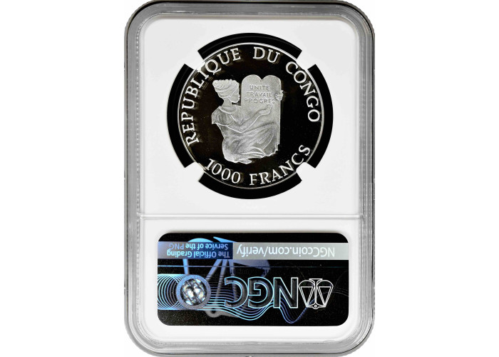 Congo Republic 1000 francs 1998, NGC PF69 UC, "Sydney Olympics - Boxing" Top Pop