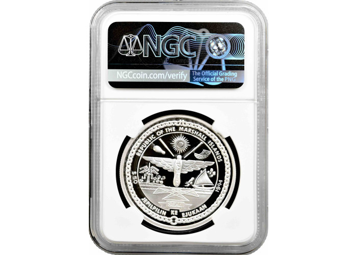 Маршаллові Острови 50 доларів 1994, NGC PF70 UC, "Місяць" Top Pop 1/0