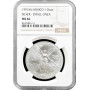 Мексика 1 онза 1991 г. Mo, NGC MS66, "Серебряная инвестиционная монета "Libertad" SMALL ONZA
