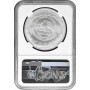 Мексика 5 песо 1997 Mo, NGC MS67, срібна монета «Teotihuacan - Disco de la Muerte»