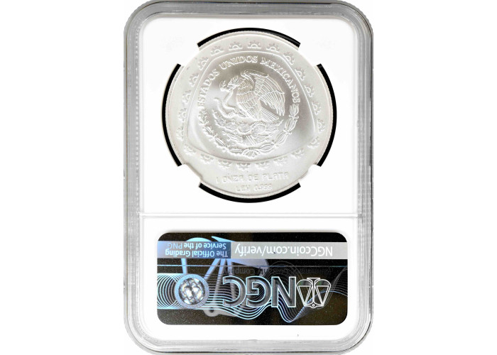 Мексика 5 песо 1998 Mo, NGC MS69, "Pre-Columbian Toltec - Sacerdote" Top Pop