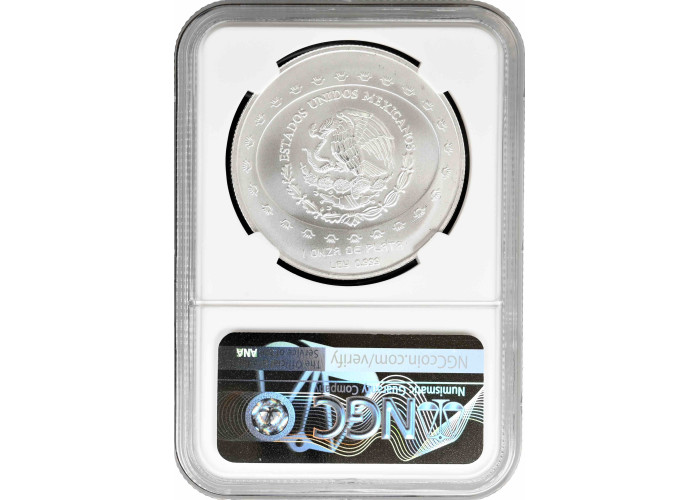 Mexico 5 pesos 1997 Mo, NGC MS68, "Pre-Columbian Teotihuacan - Mascara"