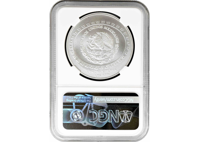 Mexico 5 pesos 1998 Mo, NGC MS69, "Pre-Columbian Teotihuacan - Vasija" Top Pop
