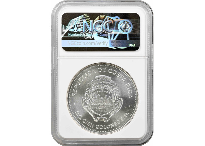 Costa Rica 100 colones 1979, NGC MS67, "International Year of the Child"