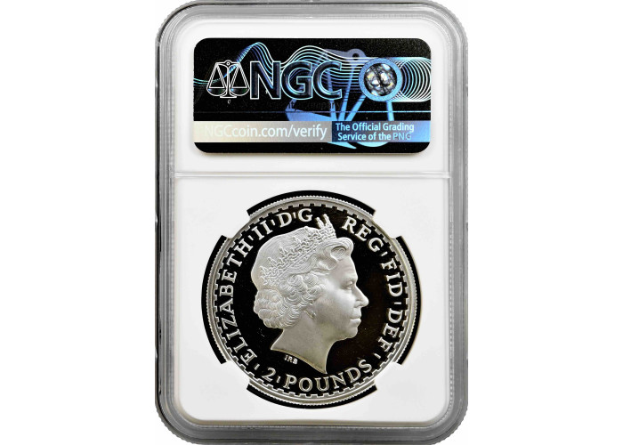 Велика Британія 2 фунти 2006 року, NGC PF69 UC, срібна монета "Standing Britannia"