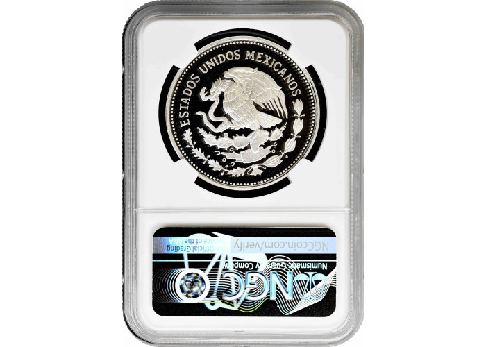 Mexico 100 pesos 1987, NGC PF69 UC, "World Wildlife Fund - Monarch Butterfly"