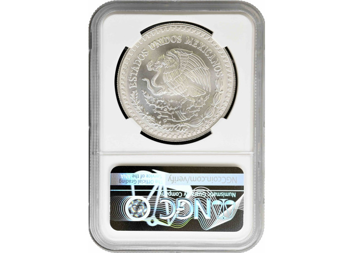 Mexiko 1 Onza 1996 Mo, NGC MS69, "Silberbullionmünze "Libertad"