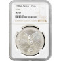 Mexico 1 onza 1998 Mo, NGC MS67, "Silver Bullion Coinage "Libertad"