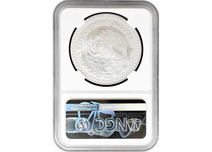 Mexiko 1 Onza 1998 Mo, NGC MS69, "Silberbullionmünze "Libertad"