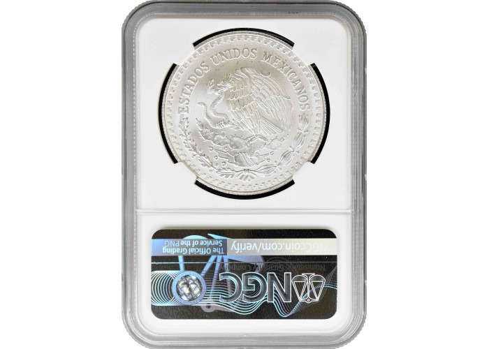 Mexico 1 onza 1999 Mo, NGC MS68, "Silver Bullion Coinage "Libertad"