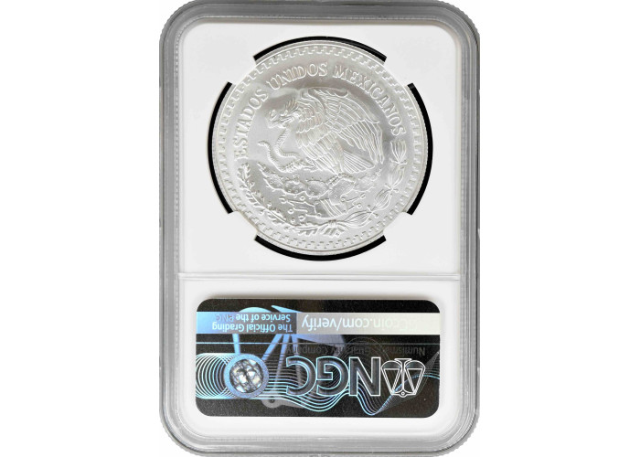 Mexico 1 onza 1999 Mo, NGC MS66, "Silver Bullion Coinage "Libertad"