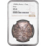 Мексика 1 онза 1998 г. Mo, NGC MS64, "Серебряная инвестиционная монета "Свобода" PATINA