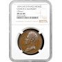 France bronze medal 1824, NGC MS64 BN, "Accession/coronation of Charles X"