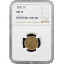 USA 1 cent 1860, NGC AU58, "Indian Head Cent (1859 - 1909)"