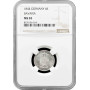 Бавария 6 крейцеров 1844 г., NGC MS65, "Король Людвиг I (1825 - 1848)"