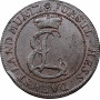 Гессен-Дармштадт 6 пфеннигов 1735 г., NGC AU Det., "Герцог Эрнст Людвиг (1678 - 1739)" 