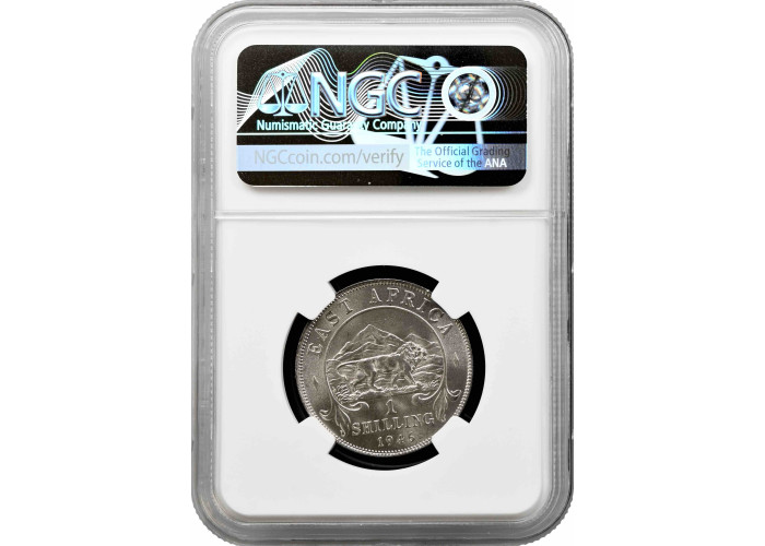 British East Africa 1 shilling 1946 SA, NGC MS64, "King George VI (1937 - 1952)"