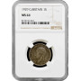 Great Britain 1 shilling 1929, NGC MS64, "King George V (1910 - 1936)" silver