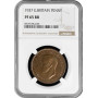 Great Britain 1 penny 1937, NGC PF65 RB, "King George VI (1937 - 1952)"