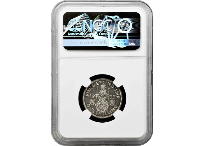 Great Britain 1 shilling 1937 Scottish, NGC PF66, "King George VI (1937 - 1952)"
