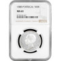 Portugal 500 reis 1888, NGC MS63, "King Luís I (1861 - 1889)" silver coin