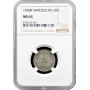 Швейцария 20 раппенов 1858 г. B, NGC MS64, "Швейцарская Конфедерация (1850 - 1916)"