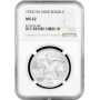 Russia - USSR 1 rouble 1924, NGC MS62, "Soviet Union (1924 - 1958)" silver coin