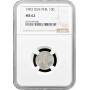 Philippines 10 centavos 1903, NGC MS62, "U.S. Administration (1903 - 1945)"