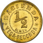 Puerto Rico 1/2 Almud ND (1890), NGC MS63, "Puerto Rico - Plantagen-Token"