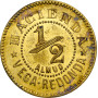 Puerto Rico 1/2 Almud ND (1890), NGC MS63, "Puerto Rico - Plantagen-Token"
