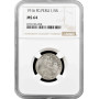 Peru 1/5 Soles 1916 FG, NGC MS64, "Republik Peru (1863 - 1917)" Silbermünze