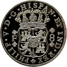 Mexico 5 onza 1987 Mo, PROOF, "14th Numismatic Convention - Pillar Dollar"