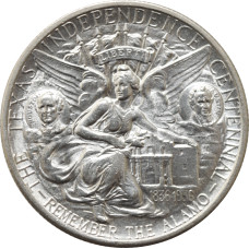 USA half dollar 1934, UNC, "100th Anniversary - State of Texas" silver coin
